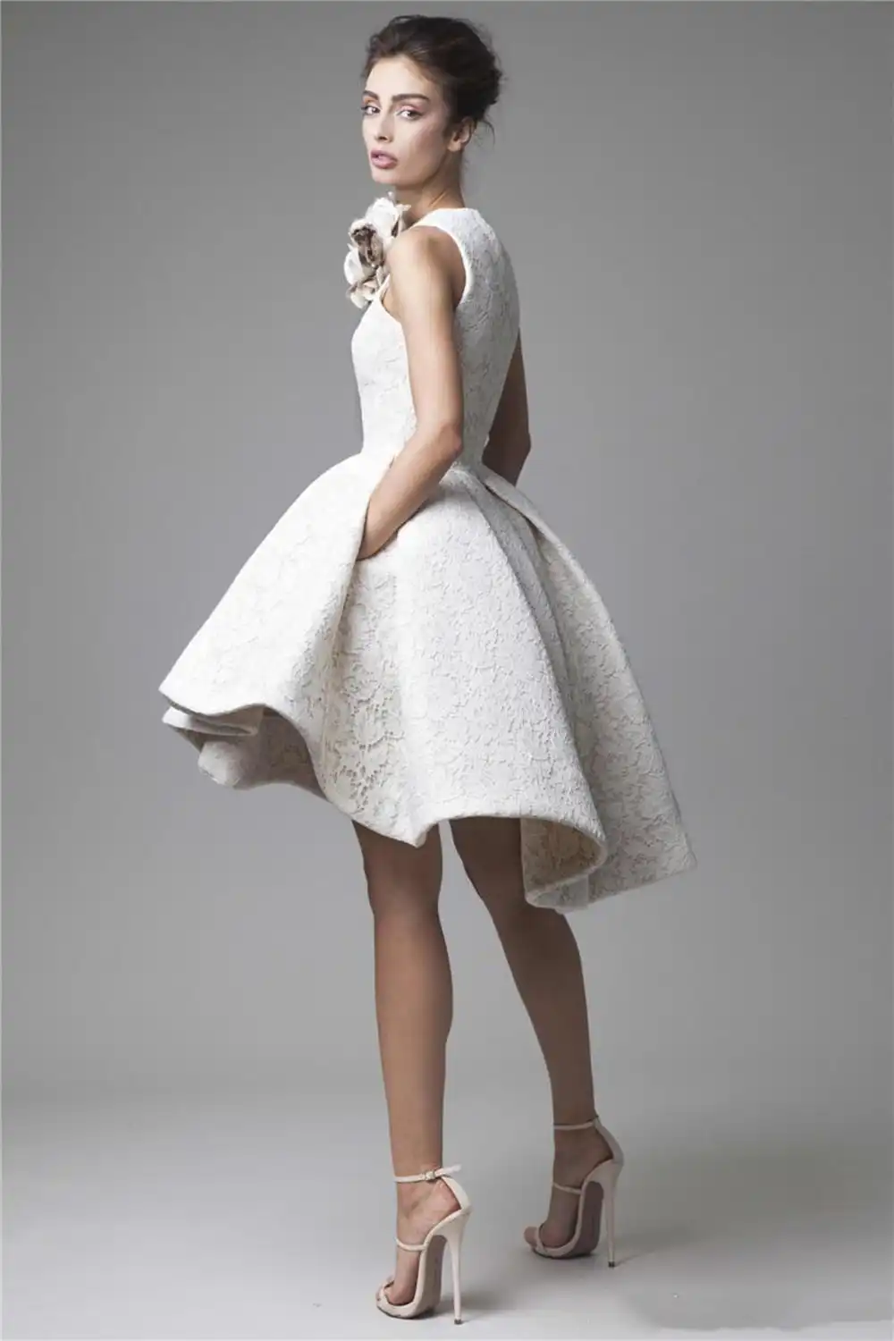short white evening cocktail dresses