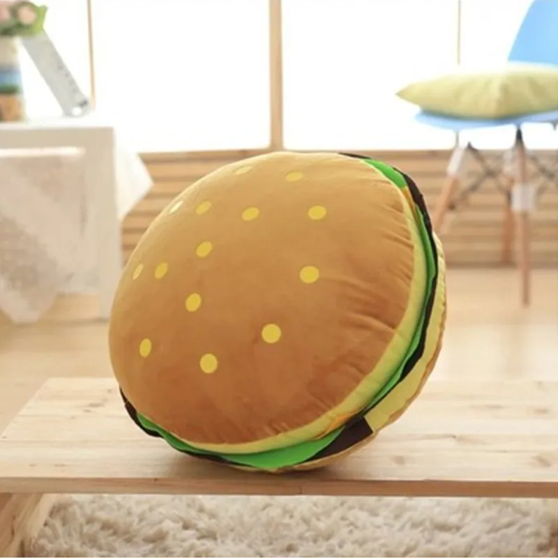 100% جديد هامبرغر الإبداعي لطيف الوسائد وسادة سيارة مكتب أريكة وسادة وسادة منتجات المنزل هدايا عيد 100% جديد هامبرغر الإبداعي لطيف الوسائد وسادة سيارة مكتب أريكة وسادة وسادة منتجات المنزل هدايا عيد