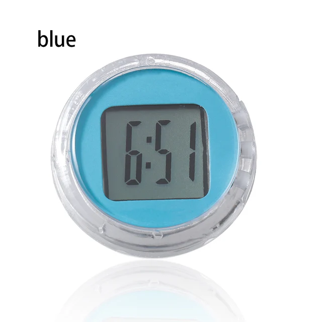 Mini Motorcycle Clocks Watch Waterproof StickOn Motorbike Mount Watch
