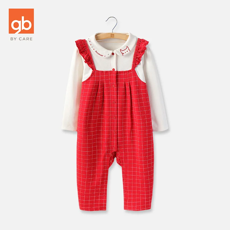 Goodbaby/2019 г. Весенние комбинезоны для новорожденных с длинными рукавами красные
