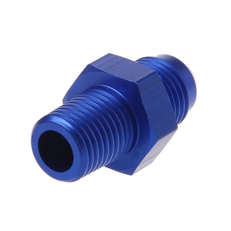 Car-Styling Blue Various AN6 AN8 NPT Straight Fuel Oil Air System Hose End Fitting Adapter Automobiles Replacement Parts