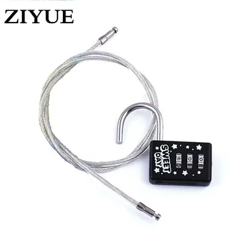 

Free Shipping Three Anti-theft Lock Boot Password Padlock Long Rope Lock