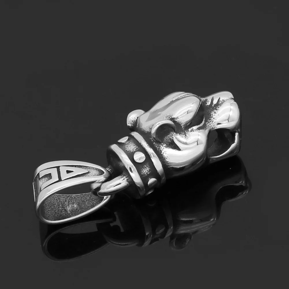 Мужская голова Волка odin из нержавеющей стали с молотком thor MJOLNIR амулет узелком