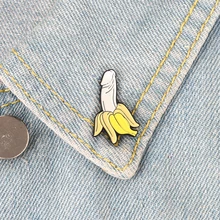 Banane amusante! Broche créative en émail pour adulte, 18 X broches en forme de Fruit banane pour sac à dos, manteau, pull, chapeau, vestes pour hommes