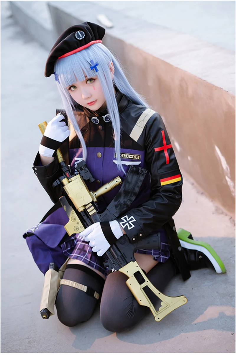 Новое поступление игровой костюм для девочек на линию спереди HK416 косплея