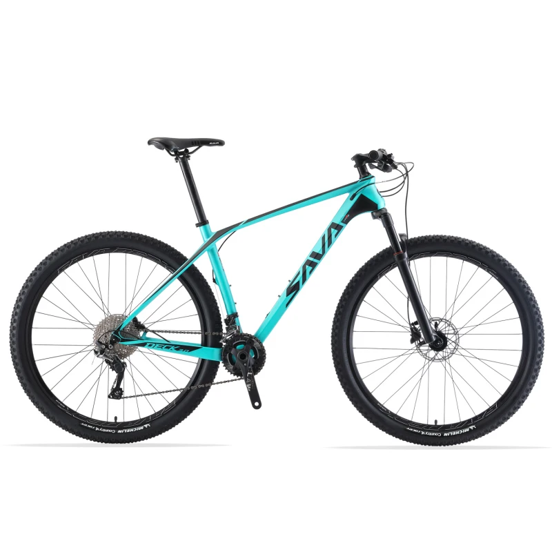 Discount SAVA mountain bike mtb Carbon Mountain Bike mtb 27.5 DECK300 mtb Mountianbike Bicycle with SHIMANO DEORE bicicleta de montana 9