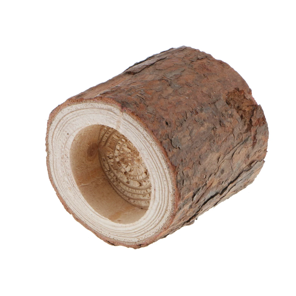 PACK 10PCS Tree Stump Candle Holder Tealight Candle Stand Candlestick for Home Wedding Party Valentines Day Decoration, 6x6cm
