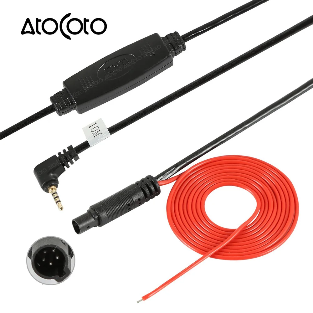 Right Angle 2.5mm Audio Video 5V Power Cable for Cameras