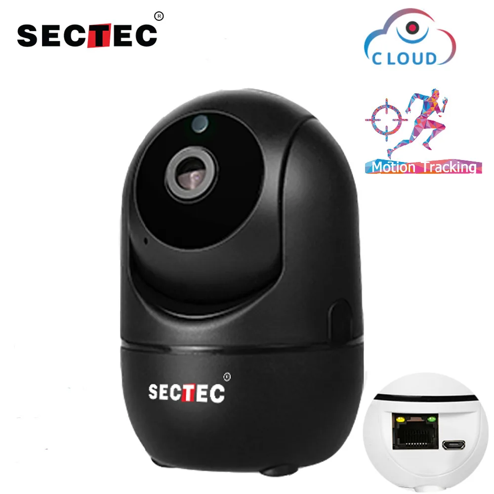 SECTEC 1080P облачная Беспроводная IP камера, интеллектуальное автоматическое слежение за человеком, Домашняя безопасность, видеонаблюдение, сеть видеонаблюдения, Wifi камера