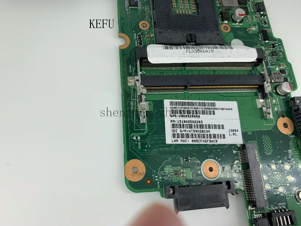 Материнская плата для ноутбука Toshiba Satellite C50 C55 материнская V000325050 HM76 6050A2566201 PGA989
