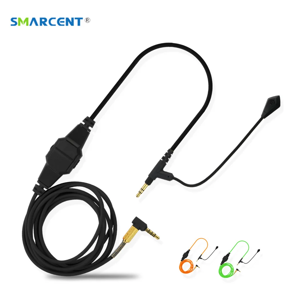 

VoIP Headphone Cable with Microphone for Boompro Gaming Headset V-MODA Crossfade M-100 LP LP2 M-80 Audio Line with Mute Switch