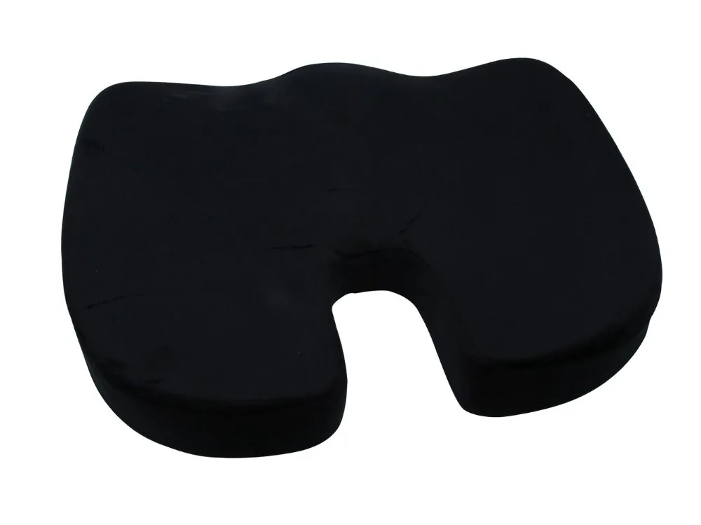 Черный копчик, ортопедический сиденье Подушка для поясницы Поддержка комфортная пена офисная подушка