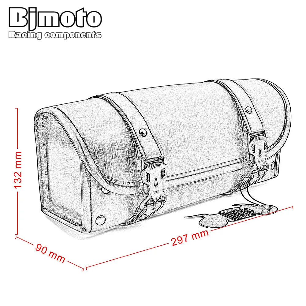 BJMOTO моторная седельная сумка Боковая Сумка из искусственной кожи для