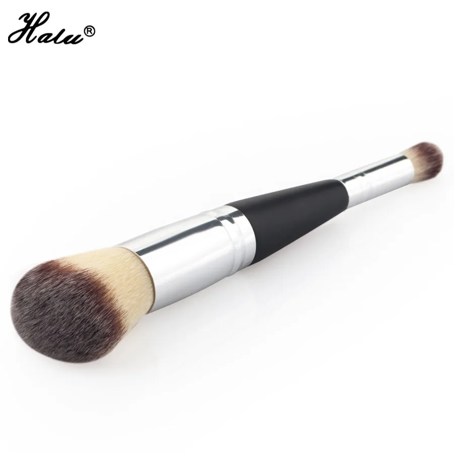 

HaLu Double Ends Eye Shadow Blush Brush Synthetic Hair Cosmetic Brush Wood Handle Professional Product Single Makeup Beauty Tool