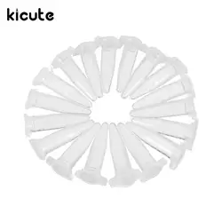 Kicute 100 шт. новые Пластик прозрачный центрифуги Пробирки 0.5 МЛ флаконы контейнер с кнопки Кепки школа расходных материалов для лаборатории
