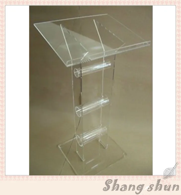 Modern clear acrylic perspex lectern podium church pulpitin Theater