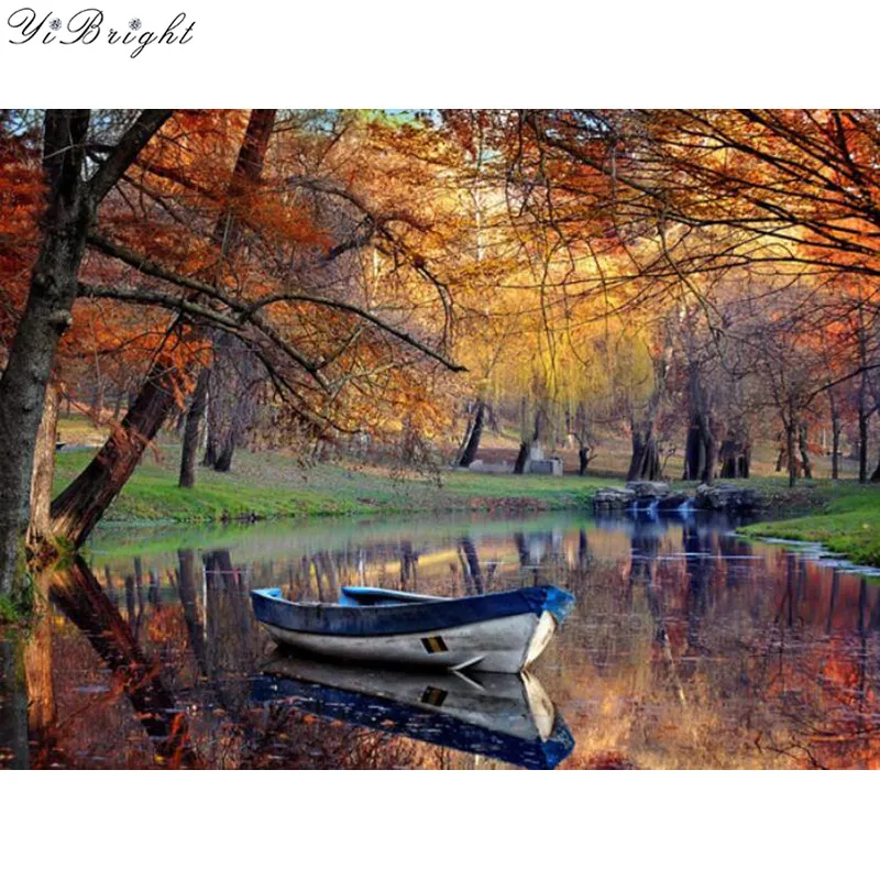 

Diamond Embroidery Landscape Full Square Rhinestones Diamond Painting Cross Stitch Bedroom Decor Handmade Crafts