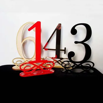 

Silver mirrored table numbers Wedding stand table number holders Gold acrylic Laser cut acrylic table numbers, Wedding Signs