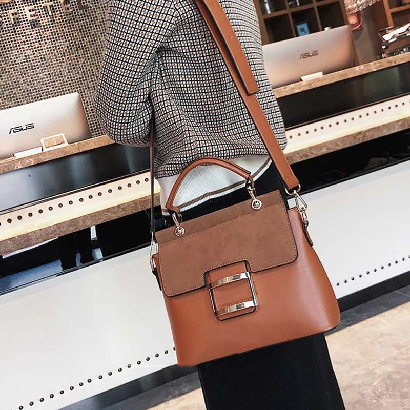Women Luxury Leather Handbag Metal Hasp Female Messenger Bag Large Casual Lady Shoulder Bag Fashion Travel Crossbody SS7053 (11)