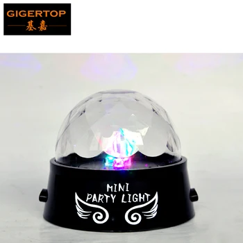 

100pcs/lot Full Colorful Rotate Effect Light Mini Size Two Work Mode by Battery or By USB Power Cable Led Party Light