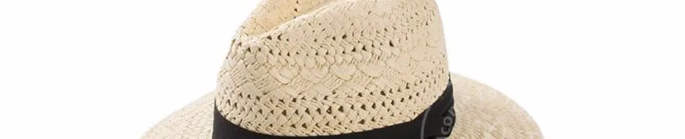 Новые полые соломенные шляпы от солнца для женщин Trilby летние Панамы шляпы с широкими полями пляжные УФ шляпа Viseras Mujer Zomer Hoeden 60204
