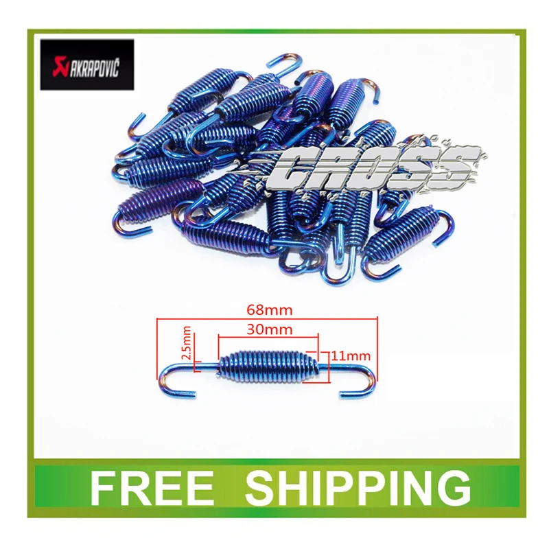 

Motorcycle akrapovic Exhaust Scooter Muffler pipe spring accessories CBR125 CBR250 CB400 CB600 YZF FZ400 Z750 tubo escape moto