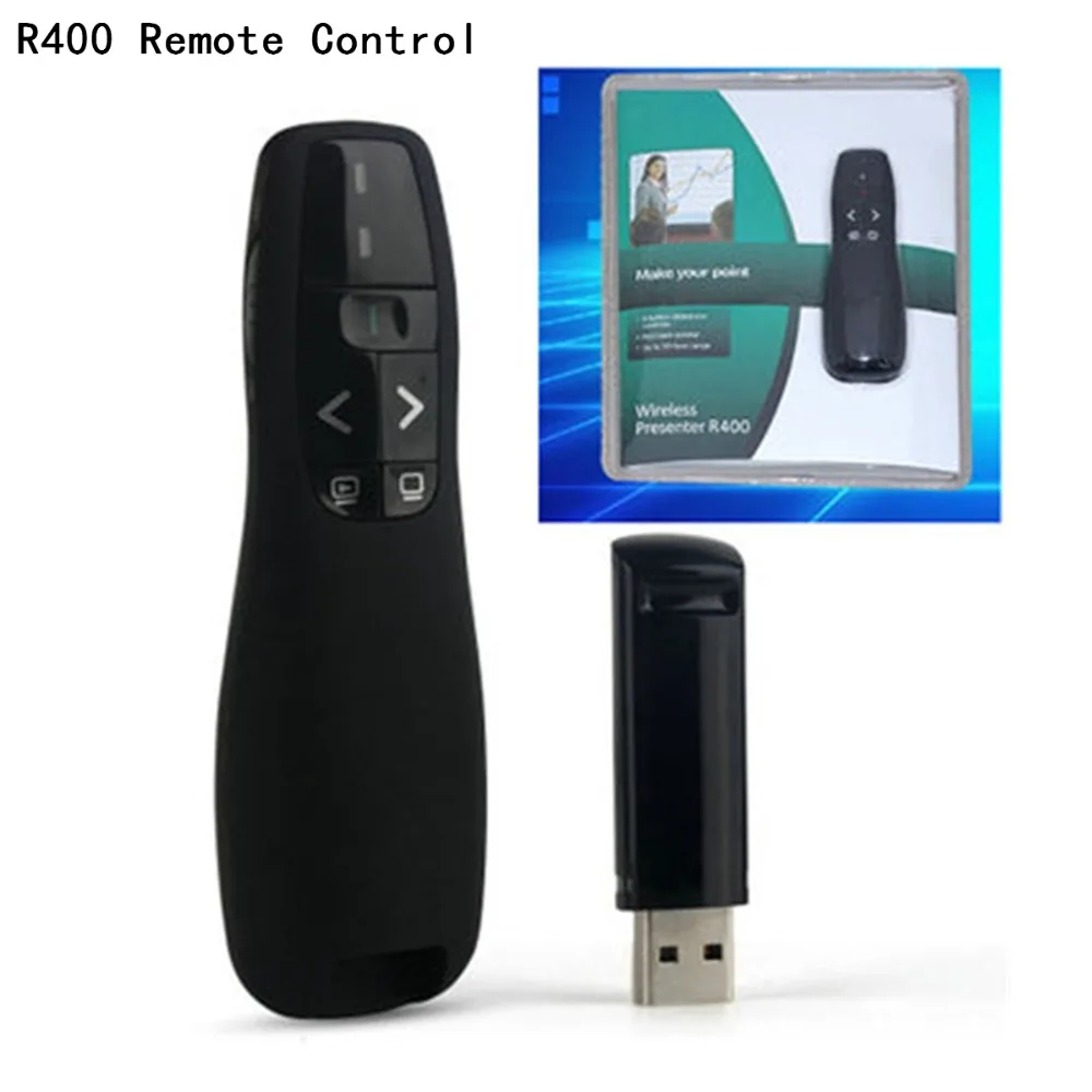 Mini 2,4G для PPT Demo wireless Presenter R400 светодиодный инфракрасный пульт дистанционного управления переводит слова и PDF документы