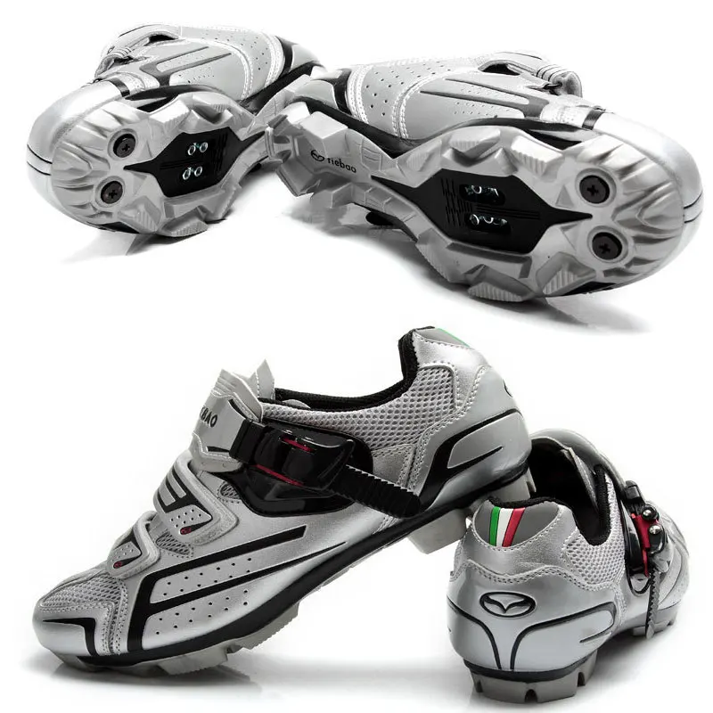 Tiebao гоночная Мужская обувь для горного велосипеда, обувь для велоспорта, самофиксирующаяся обувь для верховой езды из нейлона и стекловолокна, zapatillas ciclismo