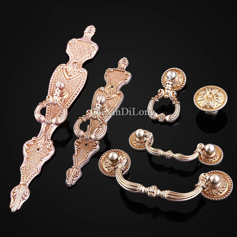 

Vintage 2PCS European Retro Kitchen Cabinet Door Handles Cupboard Wardrobe Drawer Cabinet Pulls Handles and Knobs Antique Silver