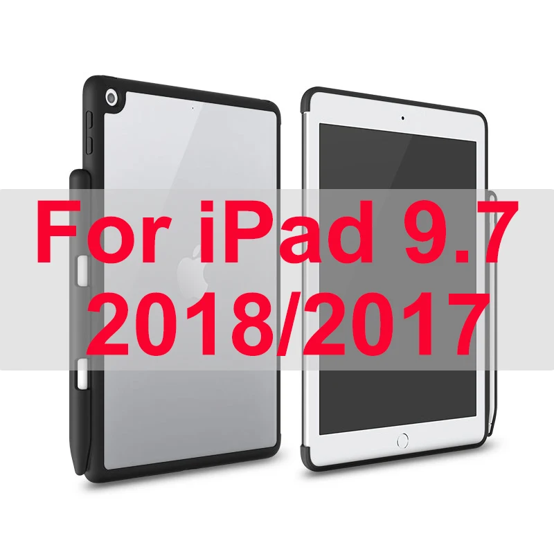 WOW чехол, Прозрачный чехол для iPad 9,7 с карандашом, задняя крышка, для iPad Pro 10,5 Air 3, тонкий легкий Чехол - Цвет: For iPad 9.7