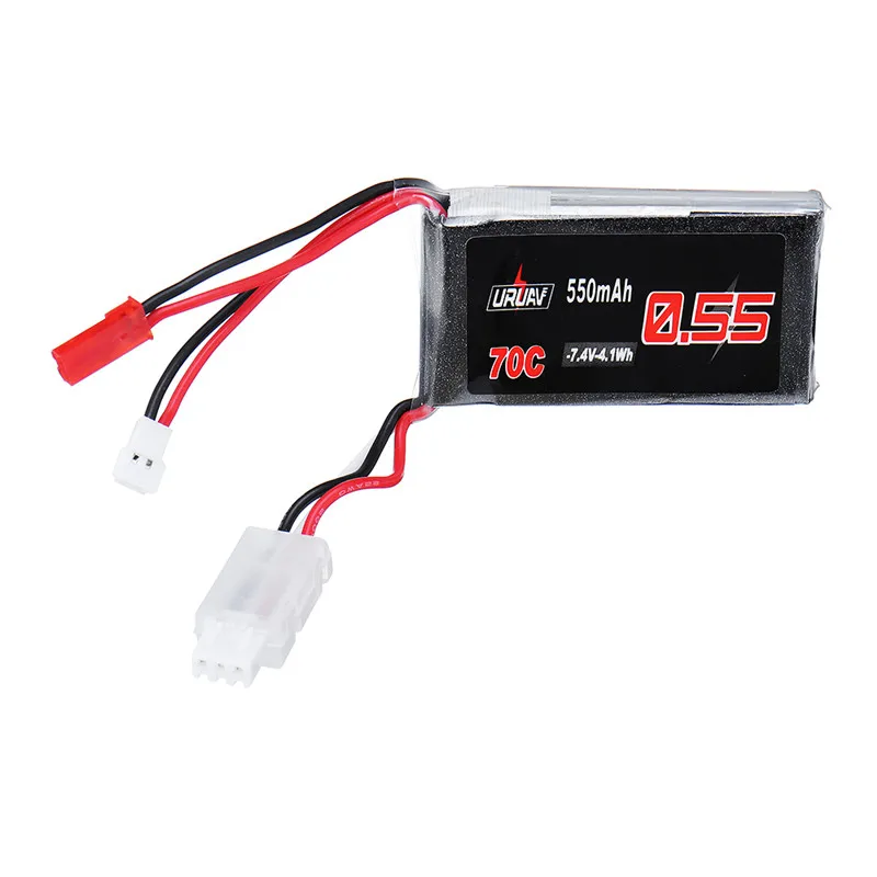 URUAV 7 4 V 550 mAh 70C 2 S литий полимерный аккумулятор JST разъем для Eachine 90 100|Детали и
