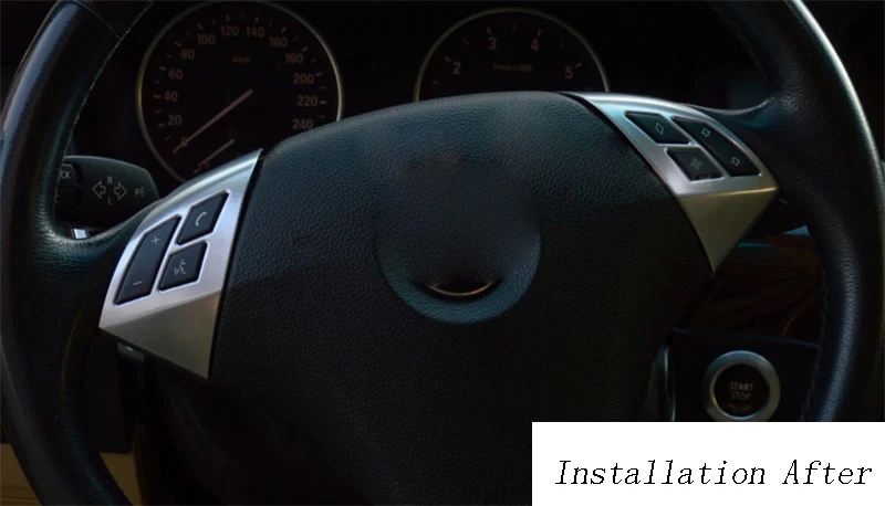 Автомобильный Стайлинг рулевое колесо кнопки рамка со стразами украшения Чехлы наклейки Накладка для BMW 5 серии E60 интерьер авто аксессуары