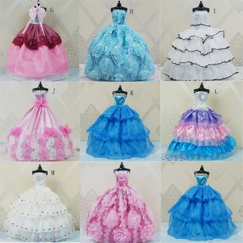 Evening Dress for Barbie Doll Wedding Dress for Barbie Furniture For Dolls Puppet Clothes Dolls Accessories Multi Styles accessories new 11 5 12 doll clothes long tail evening party wedding party lace dress gift present for barbie outfit costumes