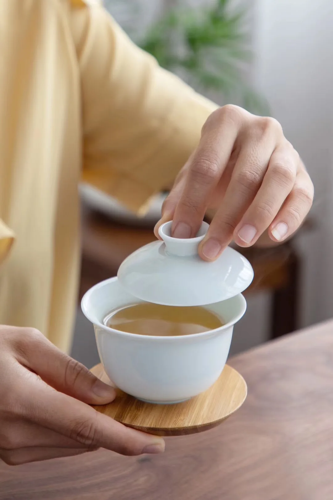 Tangpin celadon cerâmica para copo de chá,