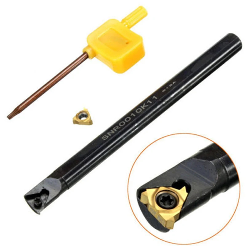 New Internal Lathe Threading Turning Tool Set Boring Holder+ Wrench