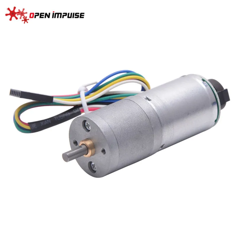 DC 6V 280RPM 25GA370 Ensemble De Moteur De Codeur 4mm Arbre DC Motoréducteur Avec Support De Fixation 65mm Kits De Roues Pour Smart Car Robot DIY