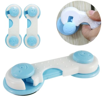 

2pcs/Lot Drawer Door Cabinet Cupboard Toilet Safety Locks Baby Kids Safety Care Plastic Locks Straps Infant Baby Protection