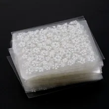 30 folhas random prego arte adesivo transparente branco flor folha borboleta série etiqueta do prego profissional acessórios de decoração