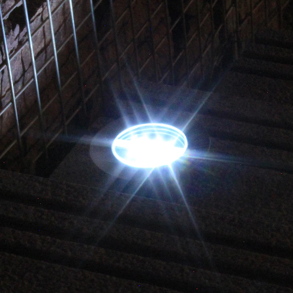 Luzes de Convés Solares à Prova Lâmpadas do Gramado para o Caminho do Jardim ao ar Decoração da Lâmpada de Fundição de Alumínio Água Enterrado Livre Holofotes Subterrâneo d' 3led 7 Lâmpadas subterrâneas