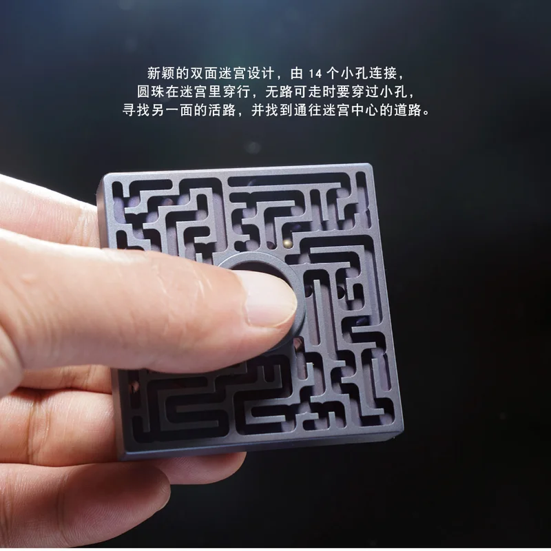 

Second Generation Labyrinth Fingertip Gyroscope Titanium Zirconium Alloy Adult Toy New EDC Finger Gyroscope