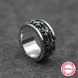 S925 серебро мужские кольца Новый Панк Личность в стиле ретро крестовые походы моделирование одежды бутик ювелирных изделий отправить