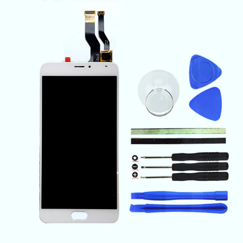 online Para Meizu M1 de Metal Touch Screen Display LCD + Substituição Digitador Assembléia Meilan M1 de Metal Peças de Telefone Celular