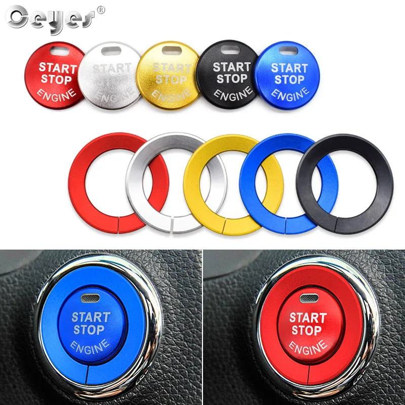 

Ceyes Car Styling Auto Engine Start Interior Decoration Accessories Ring Cover Fit For Nissan Qashqai J10 J11 Juke X-Trail Tiida