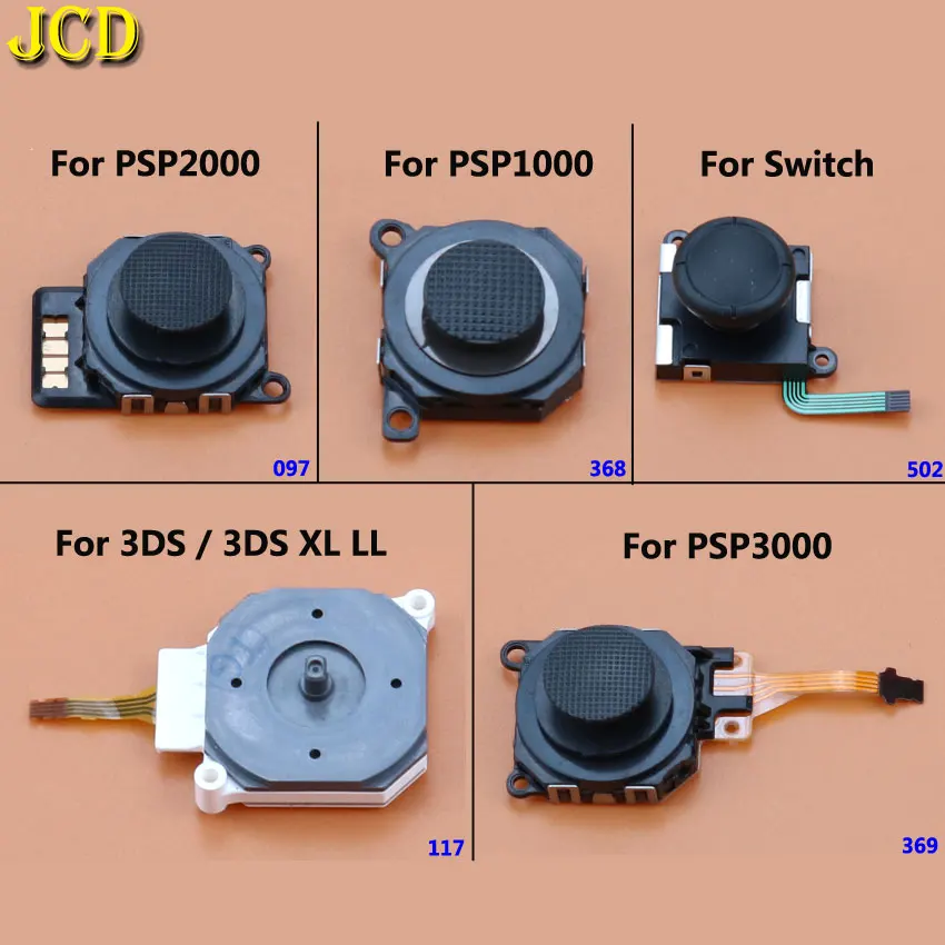 

JCD 1PCS 3D Analog Joystick Button For PSP 1000 2000 Slim 3000 Analog Joystick Sticks For Nintend Switch NS JoyCon 3DS Controlle