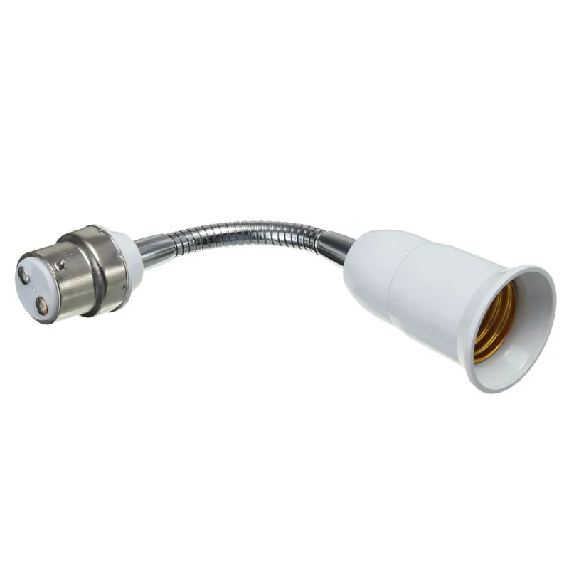 18CM B22 To E27 Light Bulb Lamp Holder Flexible Screw Socket Extension