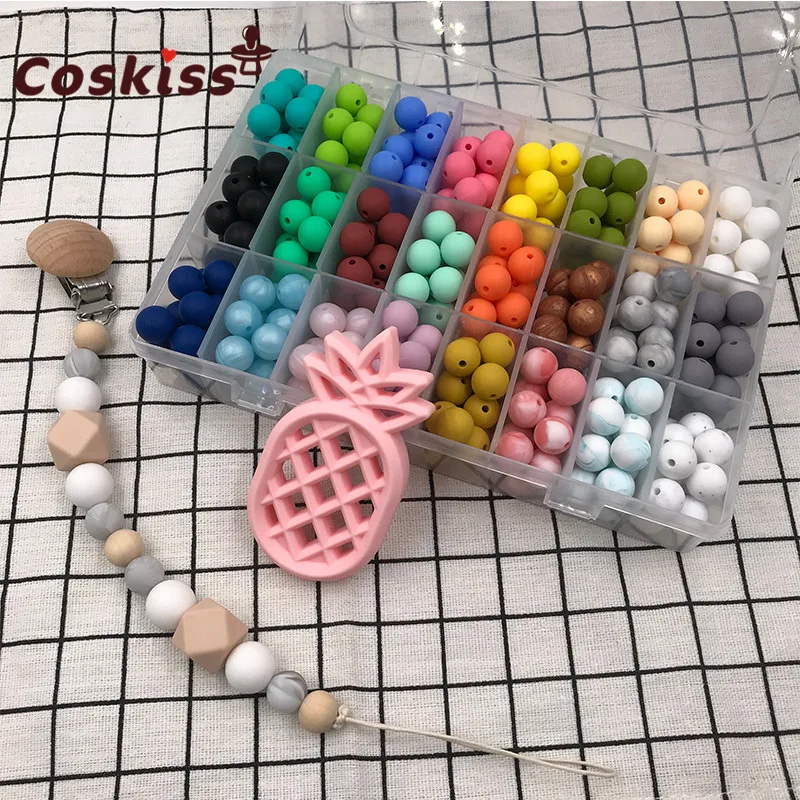 50pcs Beige Color Silicone Round Beads Teethers Sensory Baby Teething 15mm Pearl Bead Mom Nursing Necklace DIY Jewelry Making 50pcs Beige Color Silicone Round Beads Teethers Sensory Baby Teething 15mm Pearl Bead Mom Nursing Necklace DIY Jewelry Making