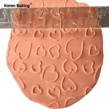 Любовь-shape форме, благодаря чему создается ощущение невесомости с ленты с прозрачным узором тисненая скалка для украшения торта инструмент- AA259