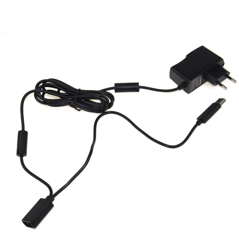 Promotion New EU USB AC Adapter Power Supply with USB charging cable for Xbox 360 XBOX360 Kinect Sensor