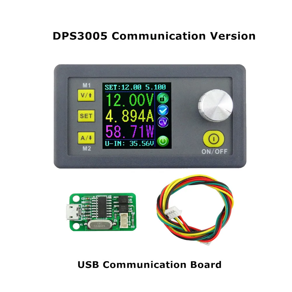 Dps3005 постоянной Напряжение ток Шаг вниз программируемый питания Мощность модуль dps3005 обновленная версия Амперметр Вольтметр Скидка 40%