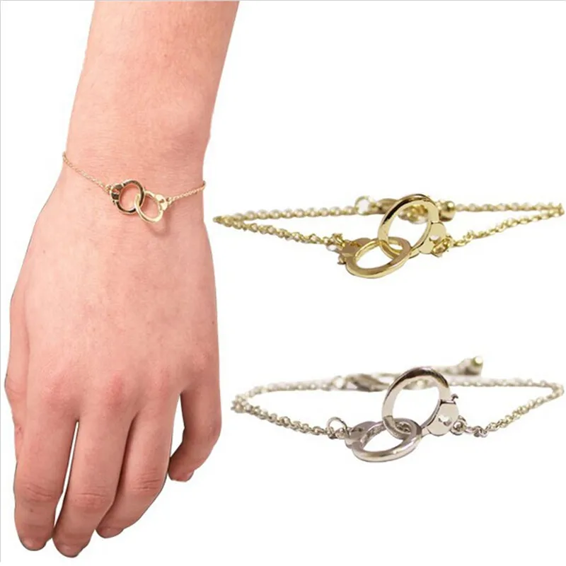 

New Fashion Charm Cuff Bracelet Tiny Personalise handcuff bracelet For women party gift